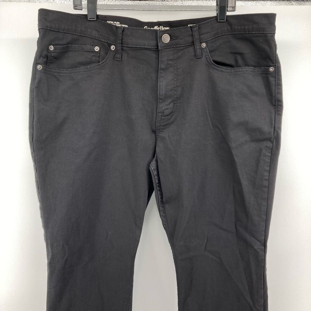 Goodfellow & Co Total Flex Straight Fit Men’s Black Denim Jeans Size 40W x 32L - Picture 3 of 16